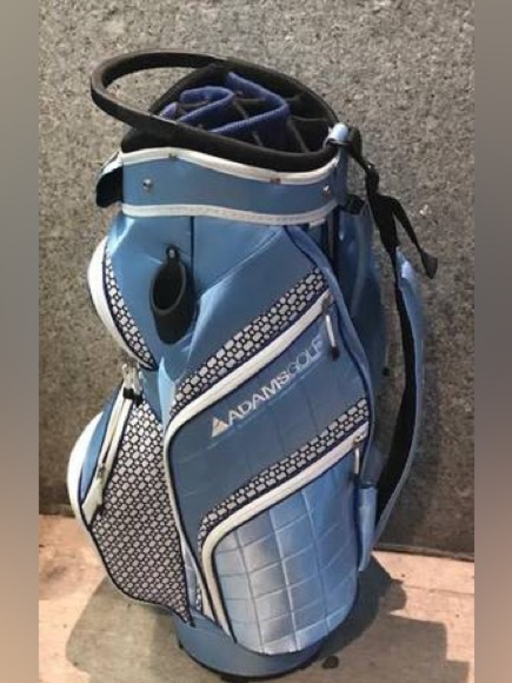 AdamsGolf Large 12-Slot Standing Golf Bag w/ Shoulder Strap